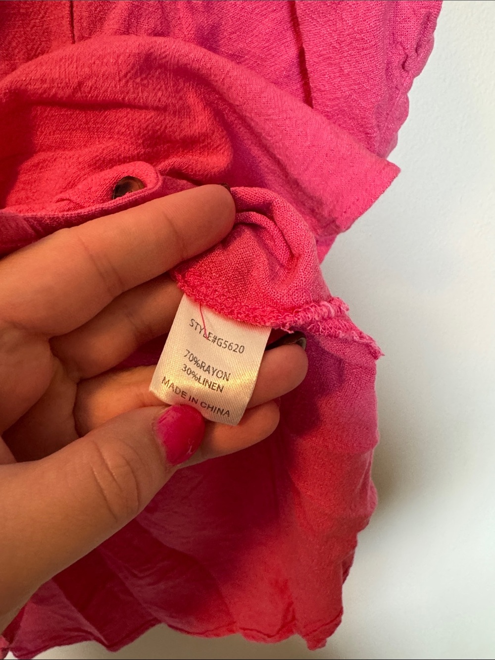 JODIFL Pink Short Sleeve Button-Up Top - Picture 3 of 4